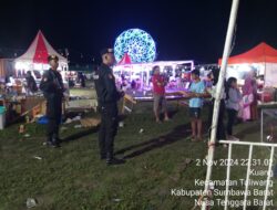Sat Samapta Polres Sumbawa Barat Laksananan Patroli Kota, Antisipasi Kerawanan Malam Minggu