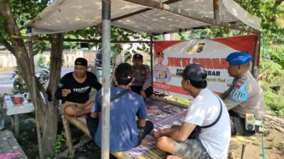 Kamtibmas Kondusif, Warga Eyat Mayang Apresiasi Jumat Curhat Polsek Lembar