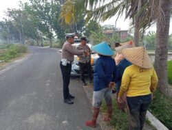 Cegah Kejahatan dan Banjir, Polsek Kediri Aktif Imbau Warga Lewat Patroli Dialogis