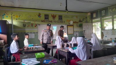 112 Siswa SDN 1 Dasan Tapen Dapat Makan Bergizi, Polsek Gerung Turun Tangan