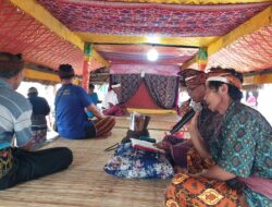 Kapolsek Bayan Sambangi Warga dalam Ritual Adat Tampah Wirang di Lombok Utara