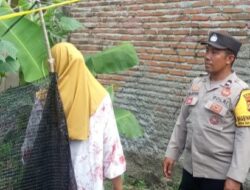 Polri Aktif Dukung Ketahanan Pangan, Bhabinkamtibmas Sambangi Warga