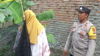 Polri Aktif Dukung Ketahanan Pangan, Bhabinkamtibmas Sambangi Warga
