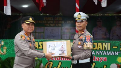 Jelang Lebaran, Kapolres Lombok Barat Cek Pospam GMS & Beri Arahan Penting