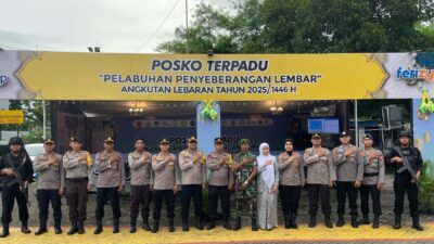 Pantau Arus Mudik, Waka Polres Lombok Barat Sambangi Posko Lembar