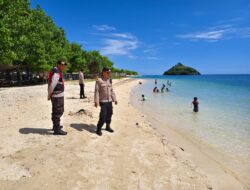 Aman Nyaman di Pantai Sekotong, Polisi Hadir dengan Himbauan Humanis