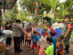 Bersama Mahasiswa Belanda, Polri Hadir di Peresmian Taman Bermain Anak