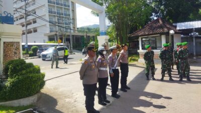 Kunjungan Ibu Wapres ke NTB, Polres Lombok Barat Gelar Apel Pengamanan