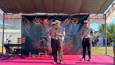 Satlantas Lombok Barat dan VOCLOM Gelar Edukasi Safety Riding di Gerung