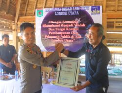 Kapolres Lombok Utara Terima Penghargaan dari LUCW sebagai Kapolres Terinovatif dan Responsif
