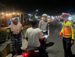 Satlantas Polres Lombok Utara Gelar Patroli Blue Light dan Atur Lalu Lintas