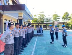 Si propam Polres Lombok Utara Dampingi Bid Propam Polda NTB Gelar Opsgaktiblin