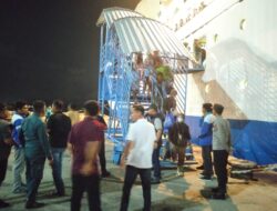 Polsek Kawasan Pelabuhan Laut Bima Laksanakan Pengamanan Km. Binaiya Yang Melakukan Embarkasi–Debarkasi Di Pelabuhan Bima