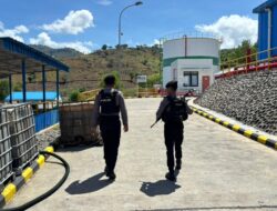 Unit Pamobvit Sat Samapta Polres Bima Kota Lakukan Pengamanan Objek Vital PLTMG Bonto Bima