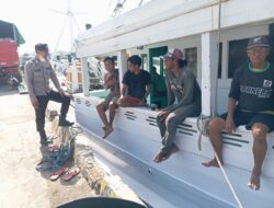 Polsek Kawasan Pelabuhan Laut Bima Gelar Patroli Rutin, Tegaskan Imbauan Kamtibmas dan Keselamatan Kerja