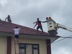 Aksi Heroik di Polres Bima Kota, Kapolres Bima Kota Berhasil Persuasif Seorang Pria Turun dari Atap