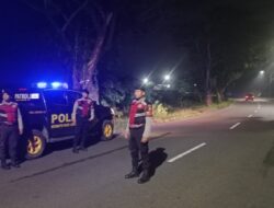 Polres Lombok Barat Gelar Patroli Blue Light di Jalur Bypass BIL II