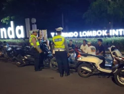 Polres Lombok Barat Patroli Jalur Bypass BIL, Antisipasi Cuaca Ekstrem