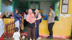 Bhabinkamtibmas Desa Sekongkang Atas Pantau Kegiatan Posyandu Bina Sejahtera