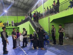 Memastikan Kelancaran dan Keamanan Ajang Kejuaraan Pencak Silat Satsamapta Polres Bima Gelar Patroli Pengamanan